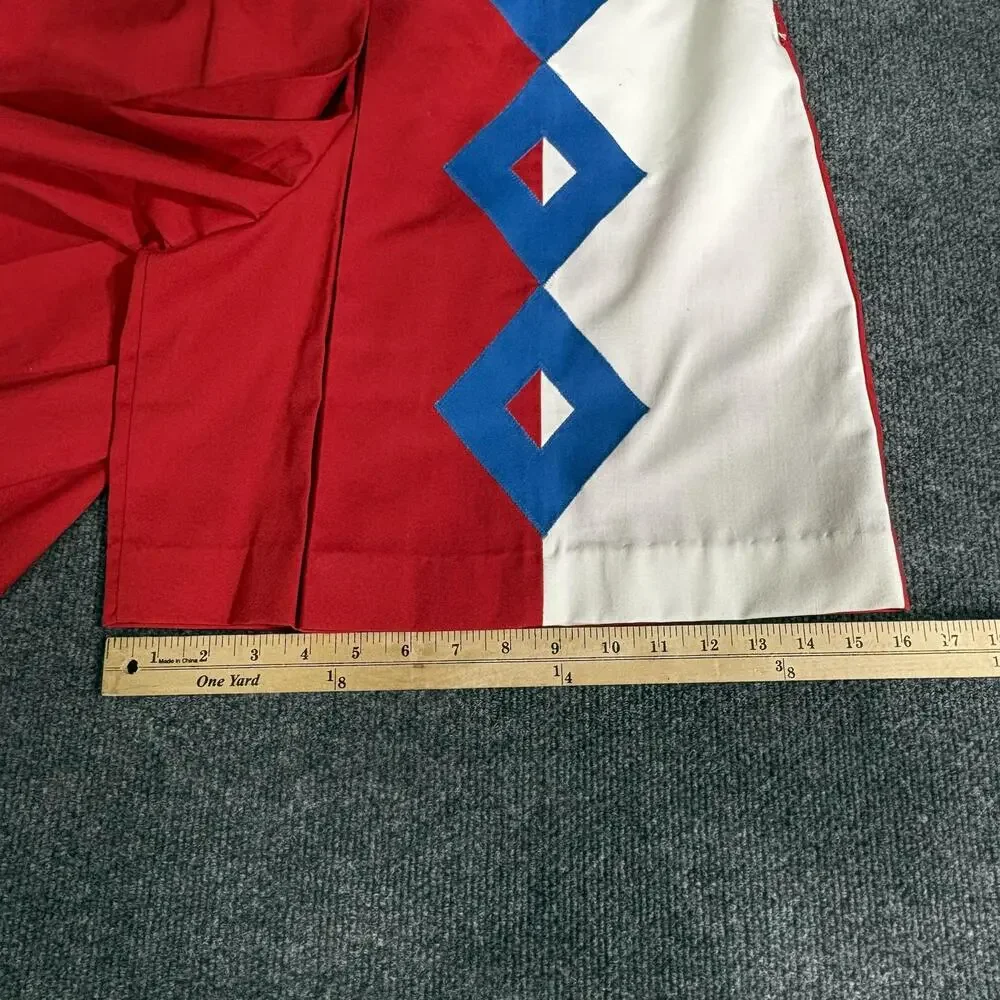 Vintage David Smith Shorts Womens 12 Multicolor Geometric Culotte Elastic Waist